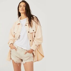 Free People Ruby Oversized Jacket Sweetheart Sunrise